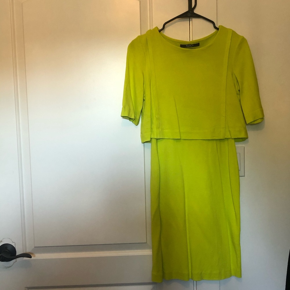Siste’s Lime Green Dress Size S. Made in Italy